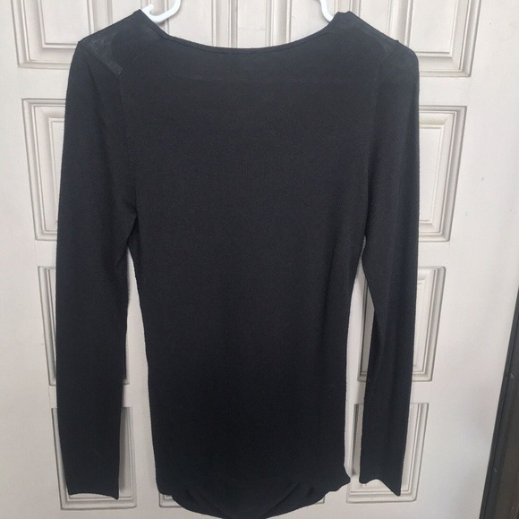Ann Taylor Sweater SzS Lt Weight Ruched Sides Long Sleeves Tunic Length Used - Picture 5 of 11